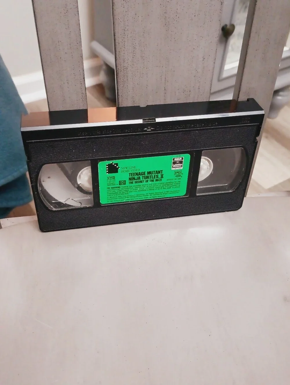 Teenage Mutant Ninja Turtles II VHS Vintage Tape - Black/Green